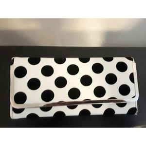 Black And White Polka Dot Wallet
